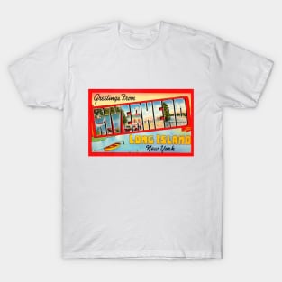 Greetings from Riverhead, Long Island, New York - Vintage Large Letter Postcard T-Shirt